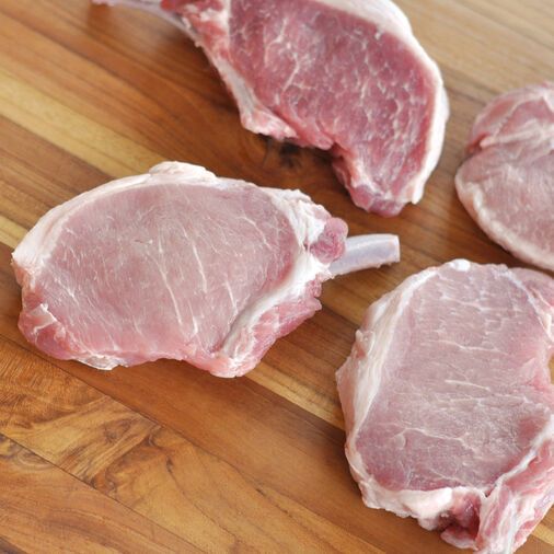 10/9oz Duroc Frenched Rib Cut Pork Chops 10/9oz Duroc Frenched Rib Cut Pork Chops