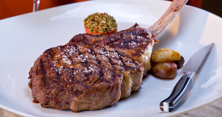 4 - 32oz Prime Dry Aged Tomahawk Rib Eye Steaks
