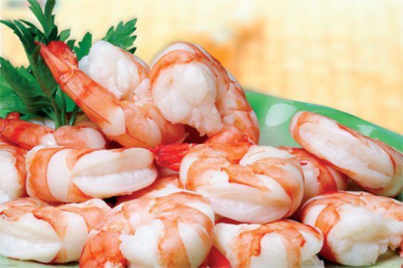 16/20 Cooked Black Tiger Shrimp Tail On 4lb. Avg.
