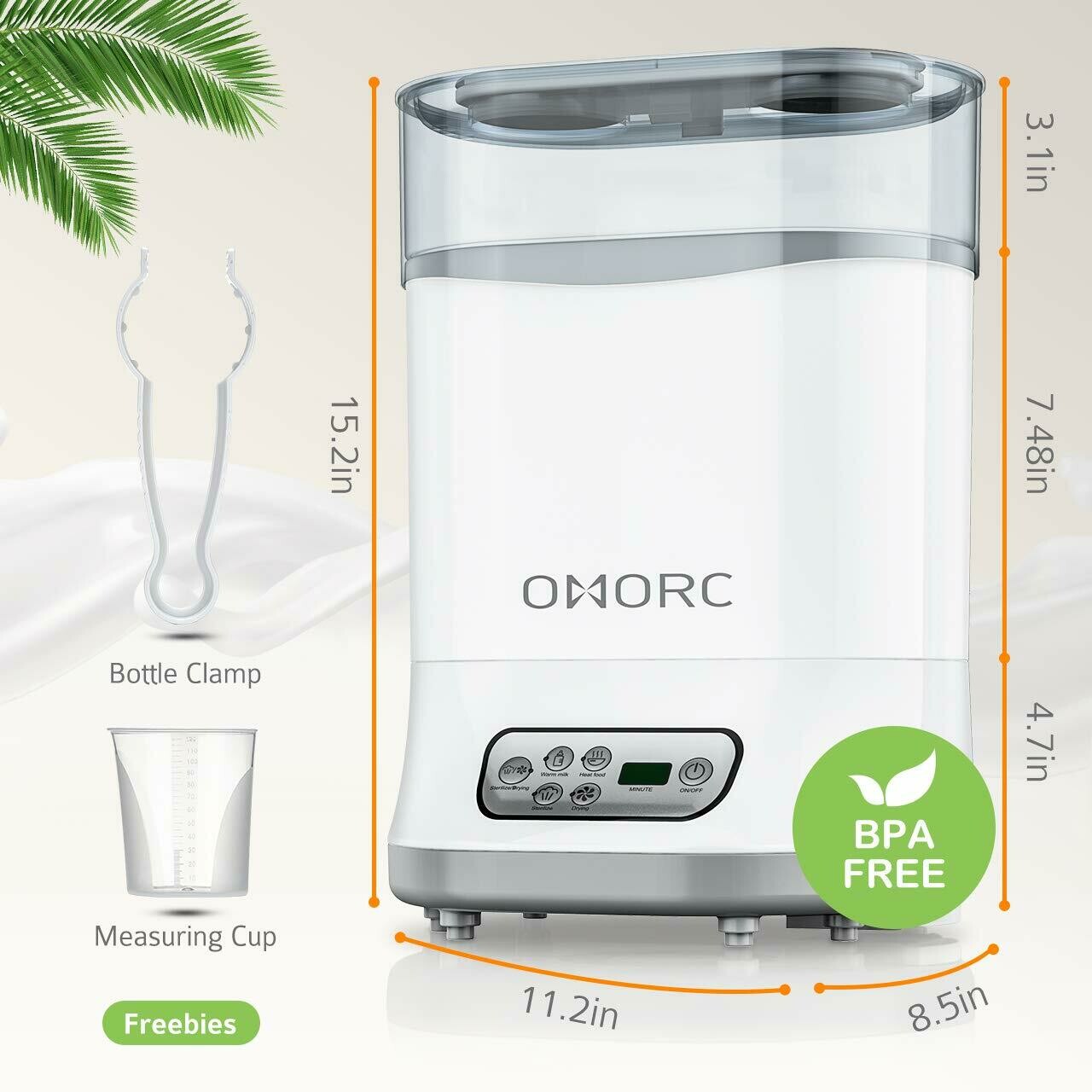 omorc 550w bottle sterilizer and dryer