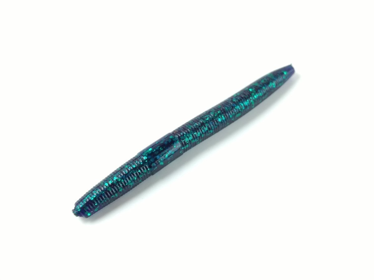 RUNCL Anchor Box Soft Stick Baits - Wacky Worms Senko Style, 4/5 Inch, Ribbed, Salt & Scented - View #9