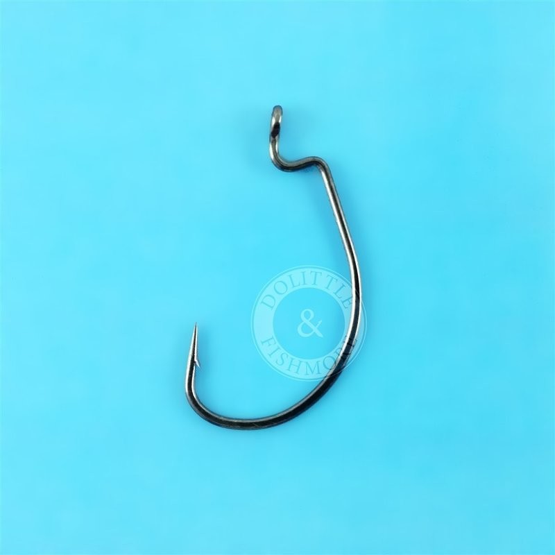 50 pack - 2/0 VMC 3x-Strong Wide Gap Worm Hooks - Black Nickel - 7317 HDWG  Bulk