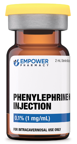 Phenylephrine HCl Injection (Rescue Vial) 0.1% - 2mL Vial