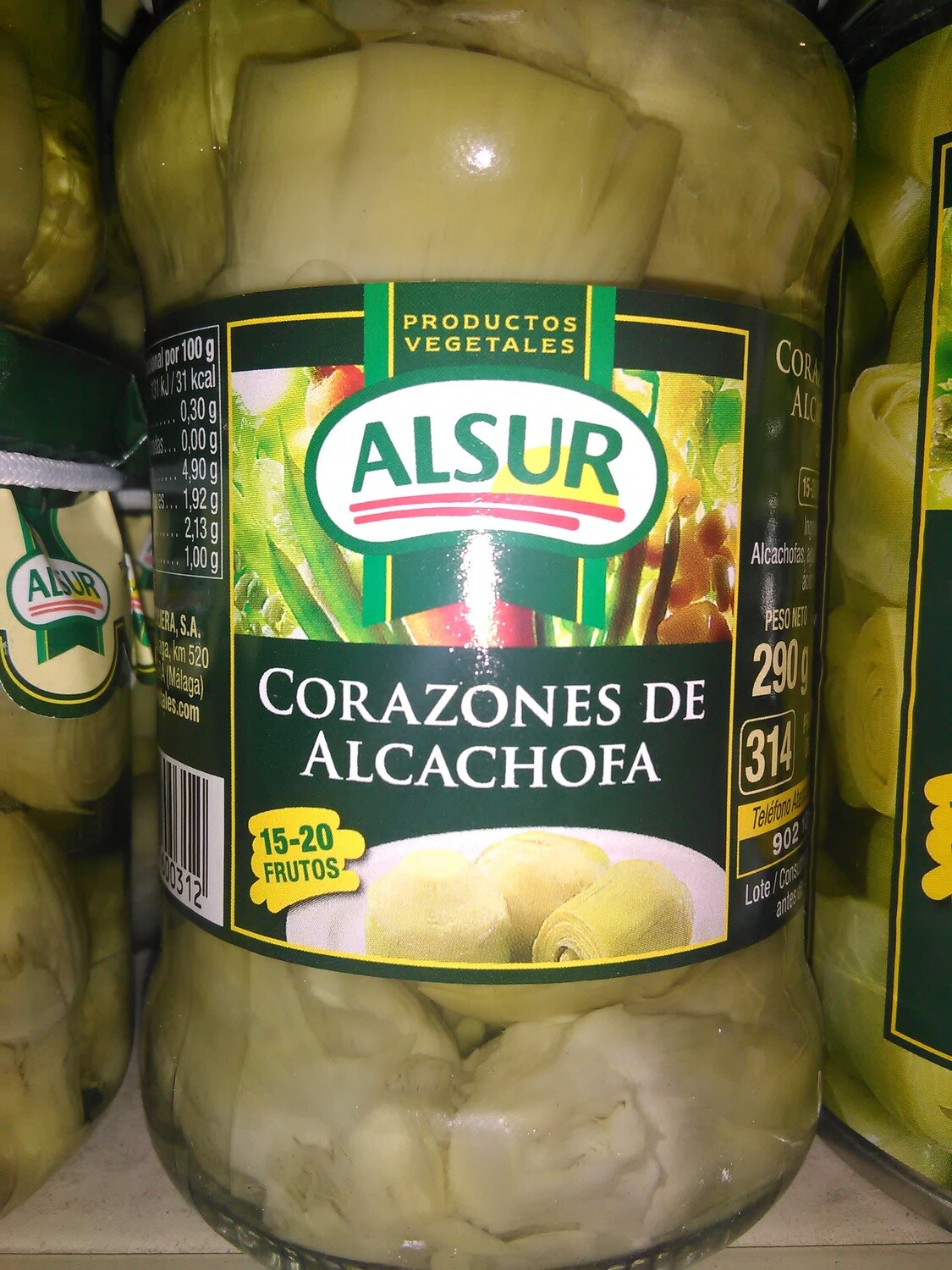 Alcachofas alsur 15 a 20 frutos