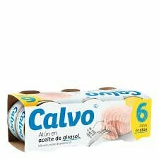 ATÚN CALVO PACK 6L. EN ACEITE DE GIRASOL