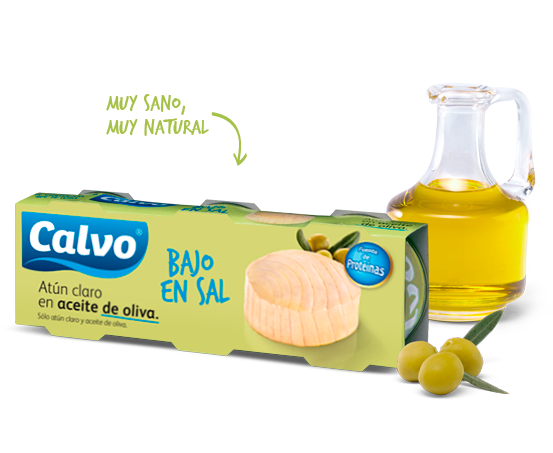 ATÚN CLARO CALVO BAJO EN SAL.