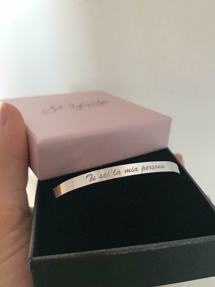 Bracciale schiava con frase Bracciale schiava con frase