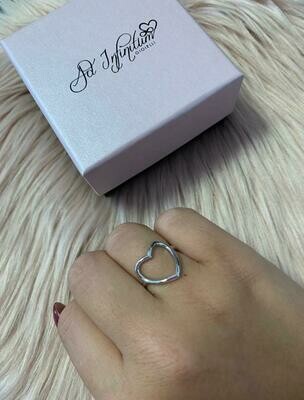 ​Anello cuore vuoto