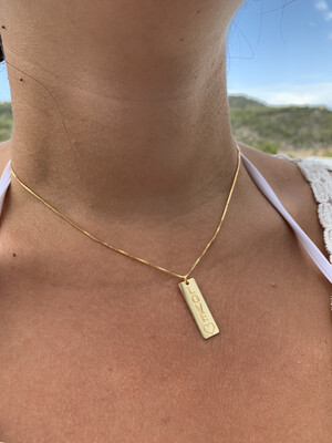 Collana Targhetta Love