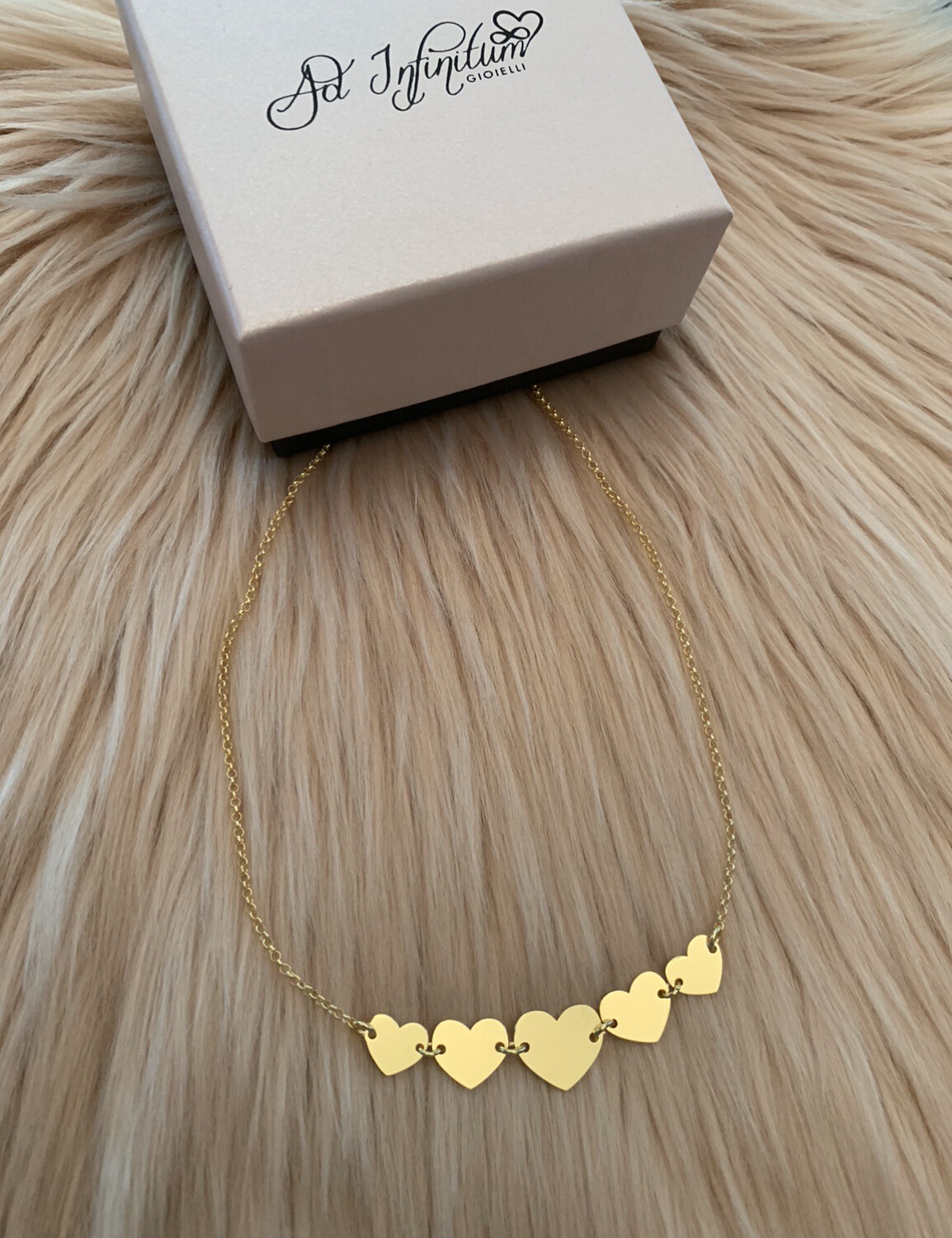 Collana cuori grandezza