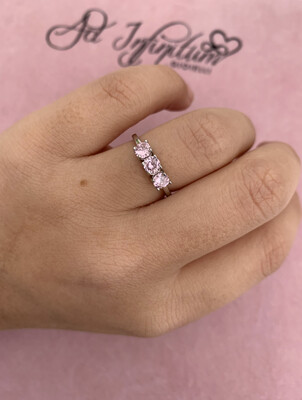 Anello Trilogy medium rosa