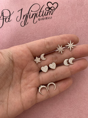 Orecchini Lobo Zirconi