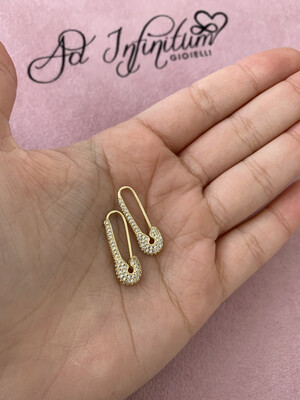 Orecchini Spille E Zirconi