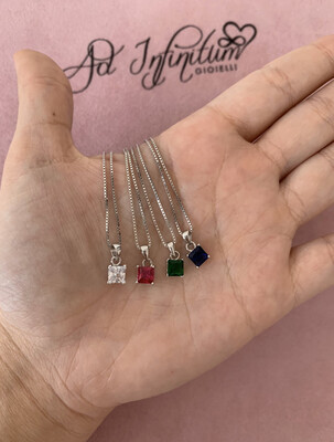 Collana Punto Luce Rettangolare