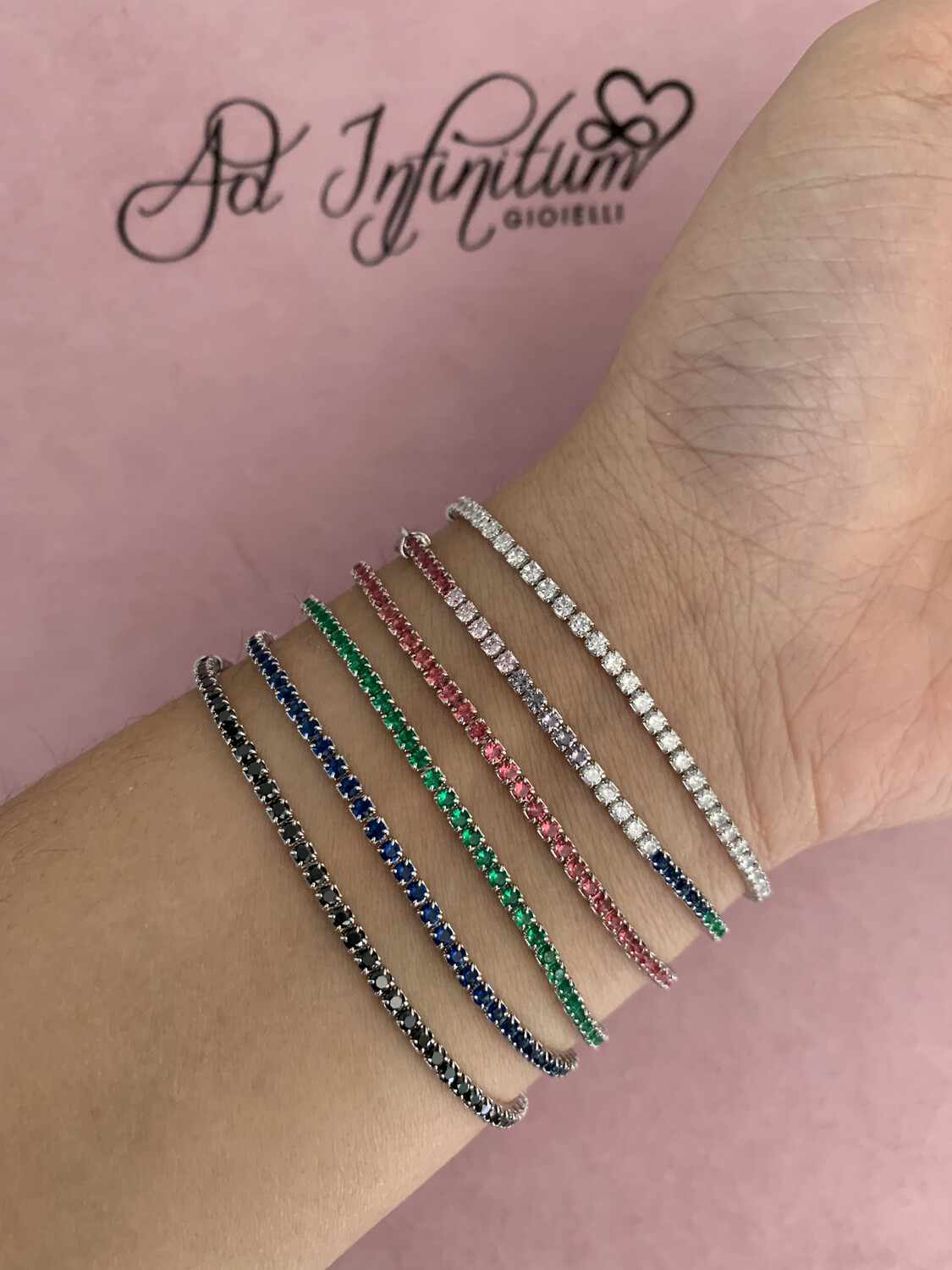 Tennis colore unico a catena regolabile