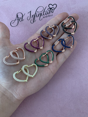 Orecchini Cuore Zirconi LIMITED EDITION