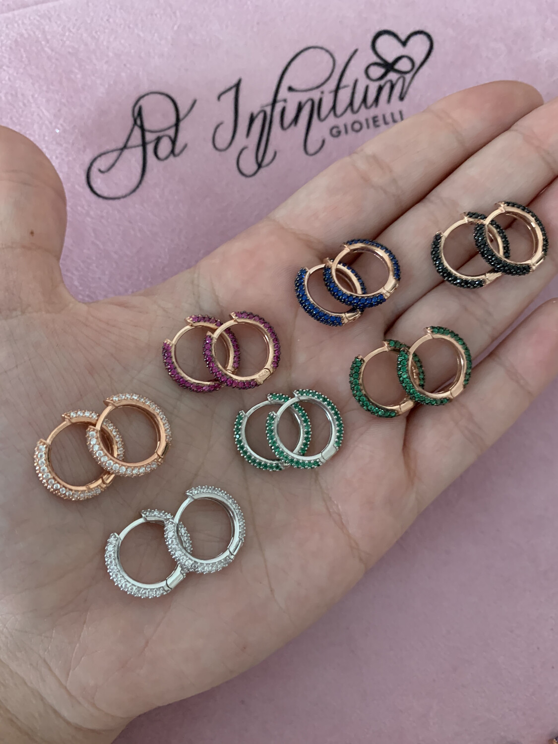 Orecchini Cerchio e Zirconi LIMITED EDITION