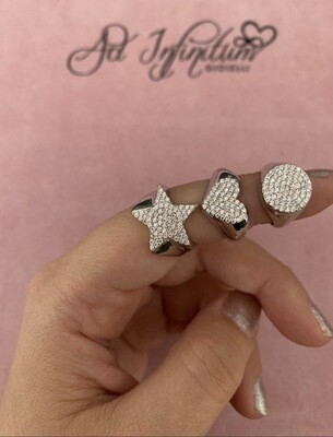 Anello Chevalier Zirconi