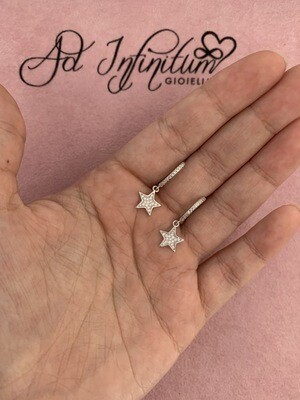 Orecchini Cerchietto E Stelle