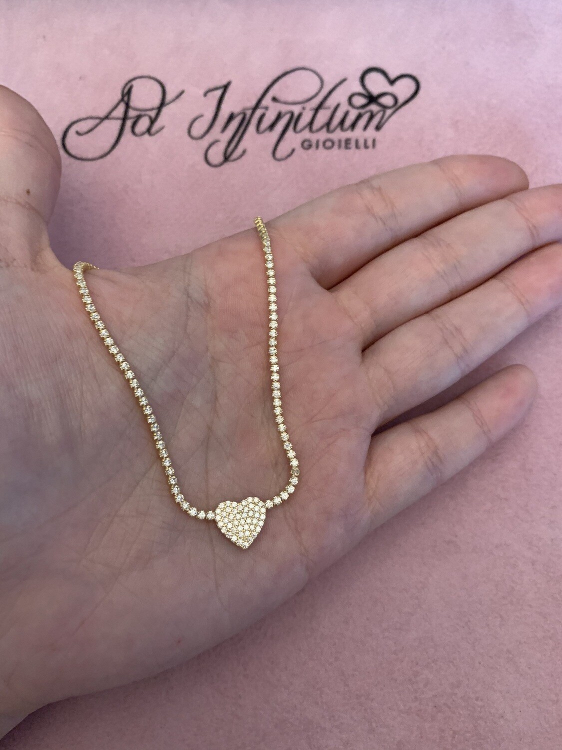 Collana TENNIS CUORE