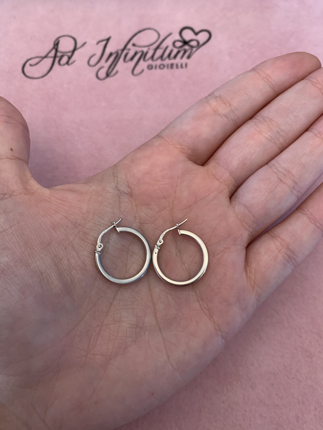 Orecchini Canna Quadrata Fine 1.5 Cm