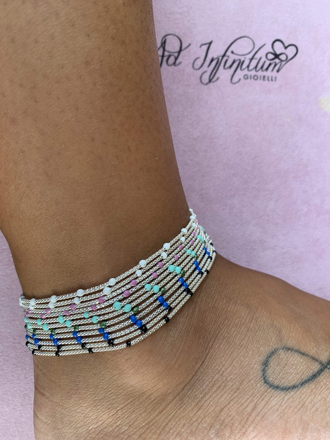 Cavigliera palline Colorate