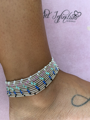 Cavigliera palline Colorate