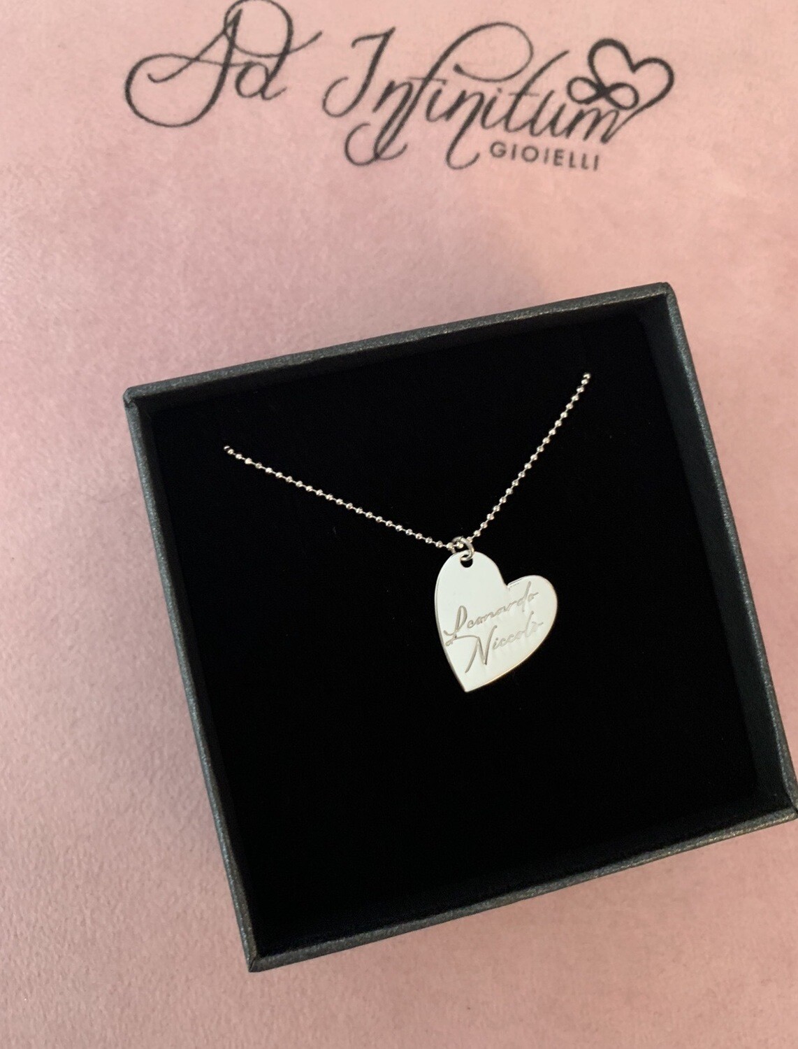 Collana LUXURY cuore lato