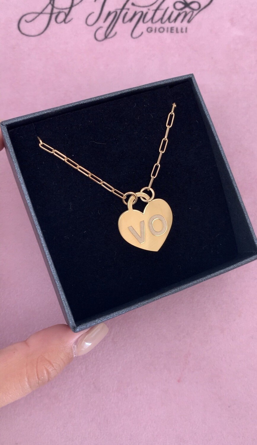 Collana Lucchetto Iniziali Luxury