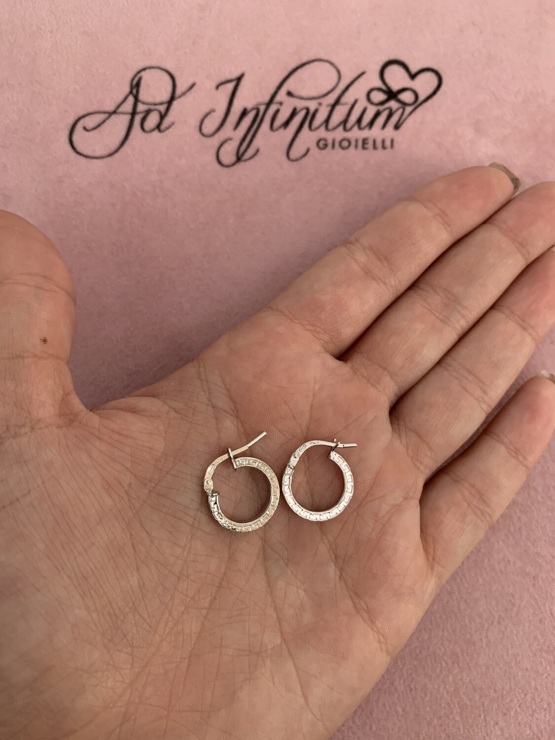 Orecchini Versace Piatti 1 cm