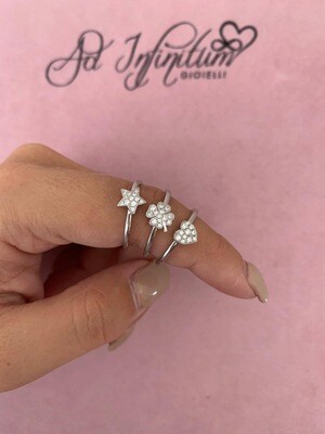 Anello Simbolo Zirconi