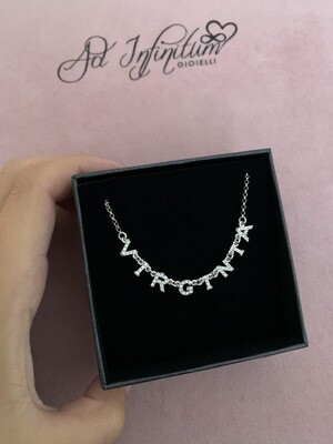 Collana Lettere Zirconi LUXURY