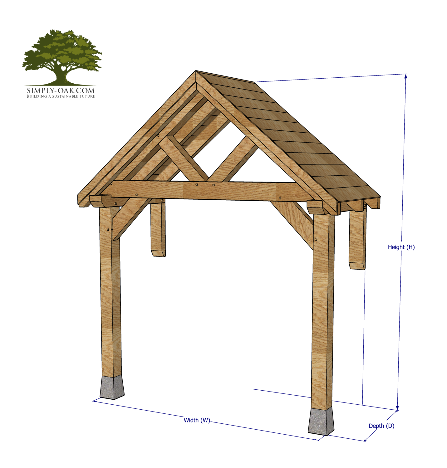 Half Post - The Angular - Bespoke Size