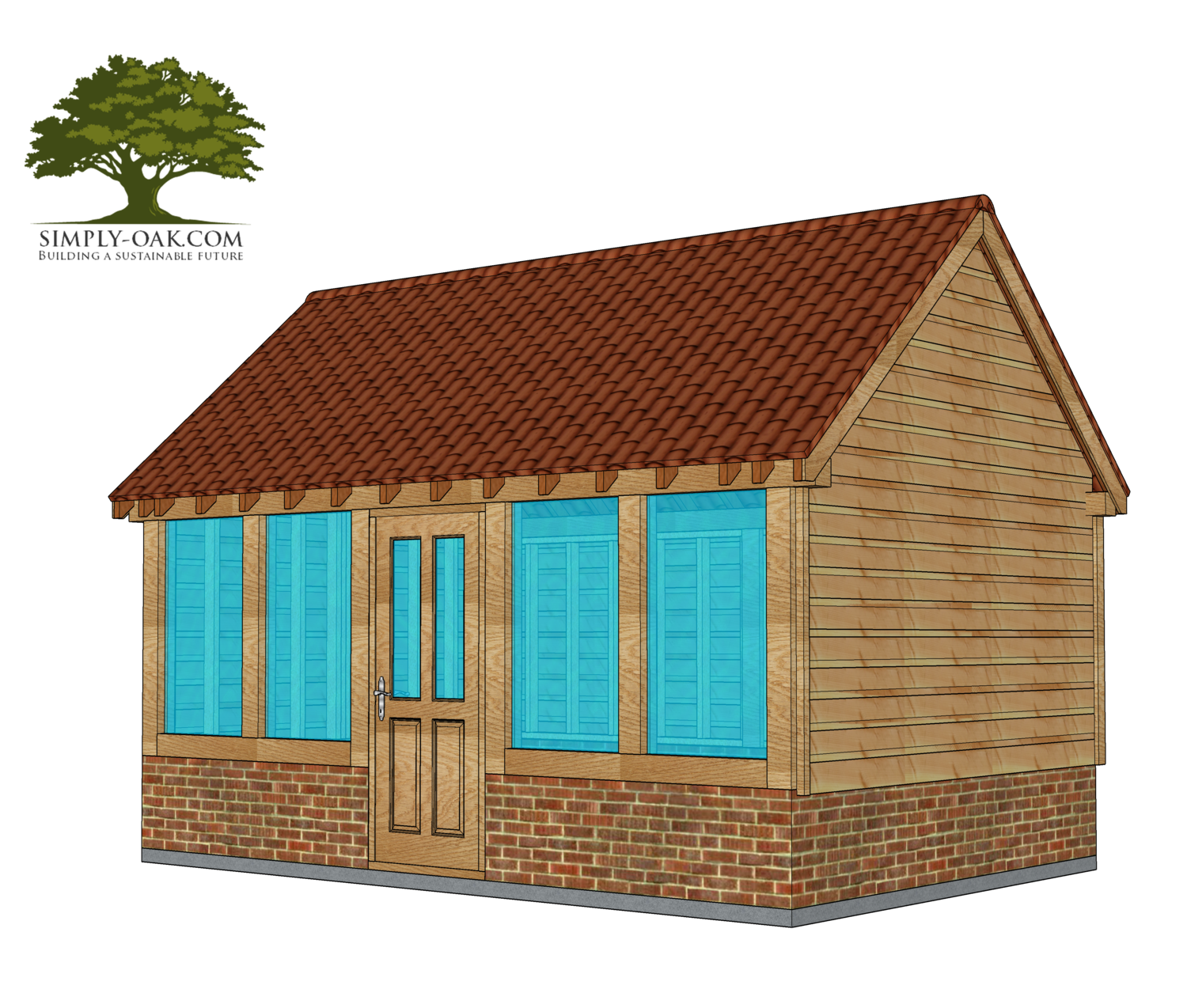 Oak Framed Home Office - 5m x 3.5m