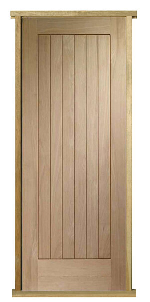 External Oak Suffolk Pre-hung Door Set
