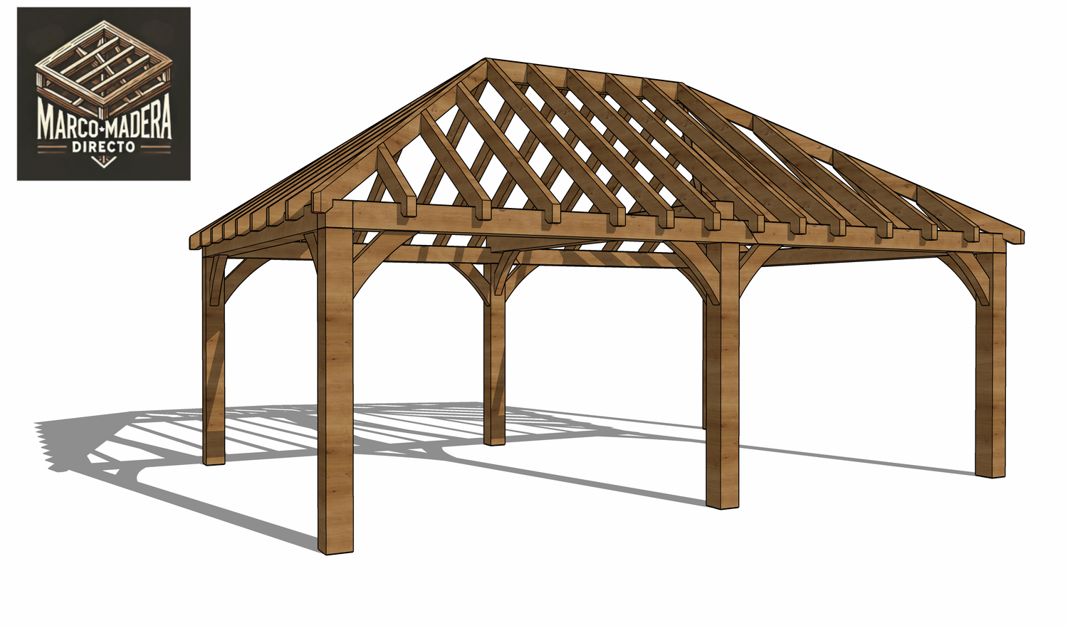 Gazebo 6m x 4m - 165mm posts