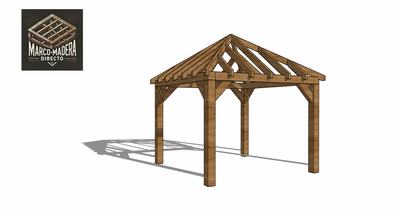 Gazebo 3m x 3m - 165mm posts