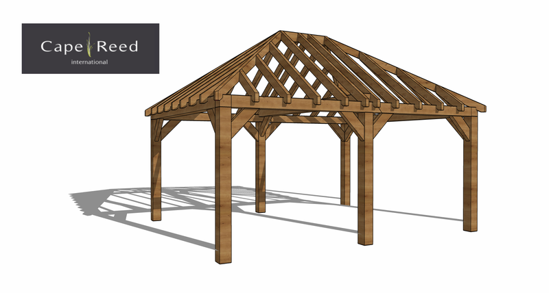 Gazebo 5m x 4m - 165mm posts