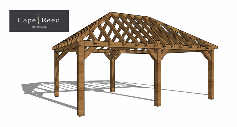 Gazebo 6m x 4m - 165mm posts