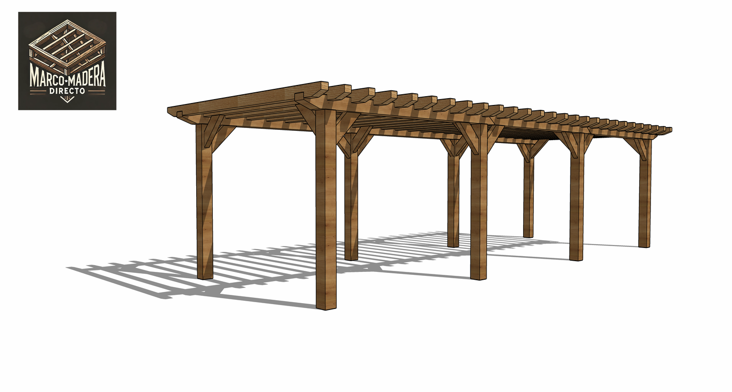 Pergola 3m x 9m - 160mm posts