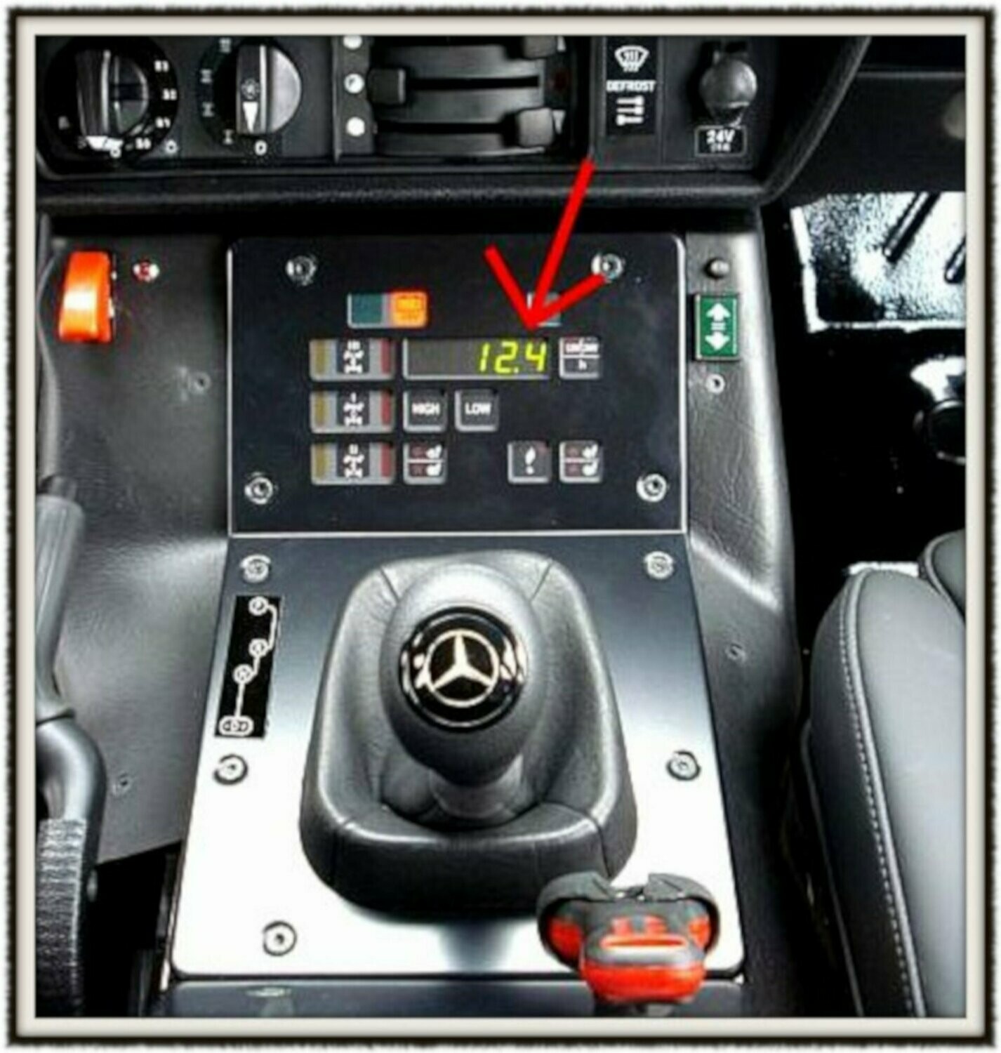 Puch G Pur Abdeckung Mittelkonsolse für Mercedes G 461 Professional