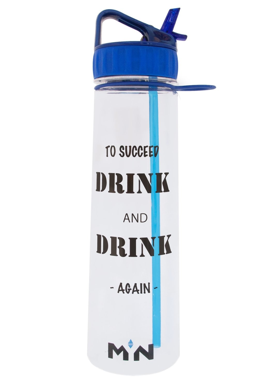 Blue Motivational Water Bottle 900ml