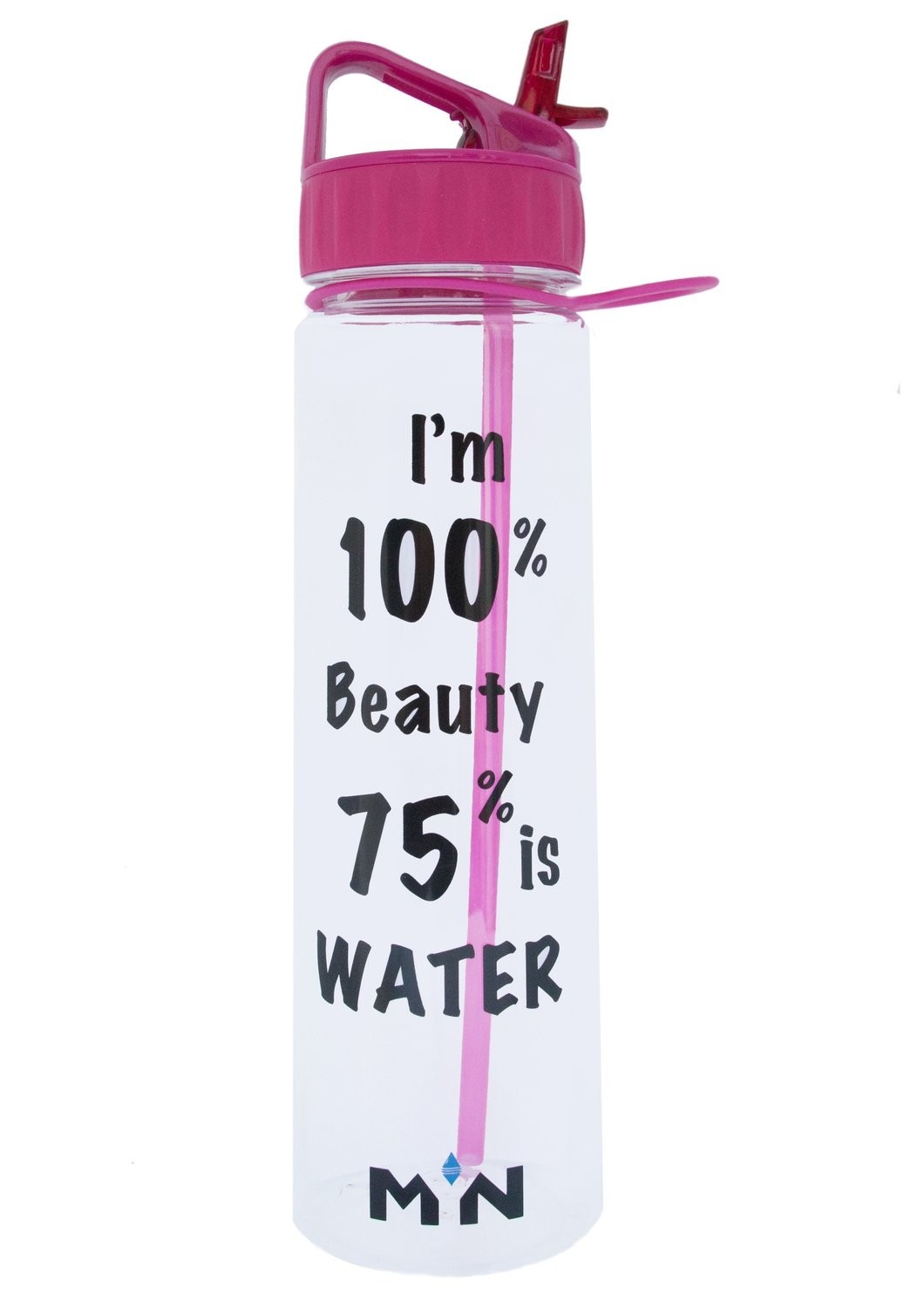 Pink Motivational Water Bottle 900ml