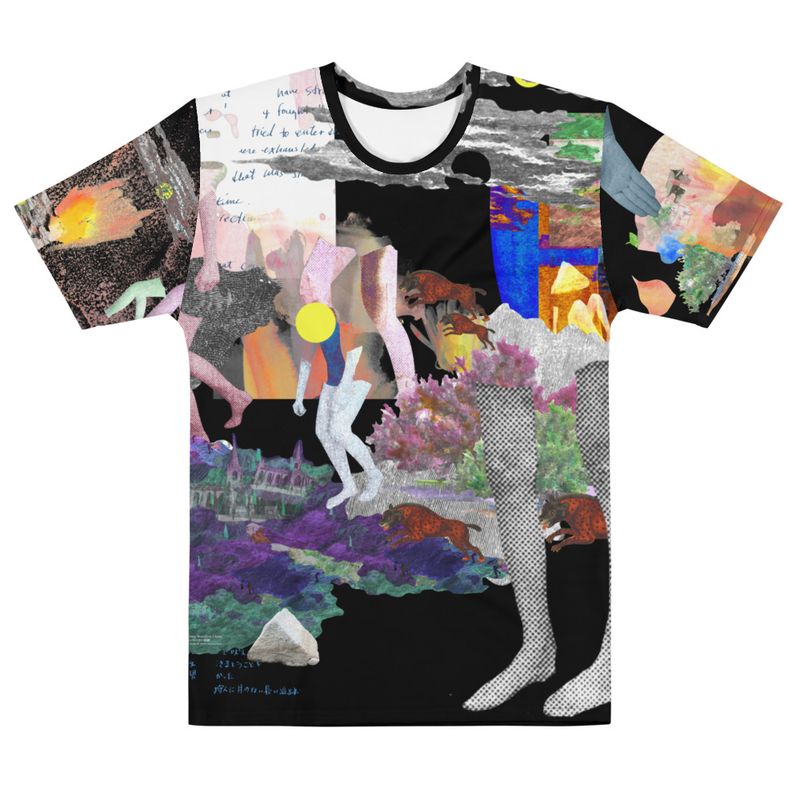 &#39;That Long Moonless Chase&#39; All-Over Print T-shirts / Black