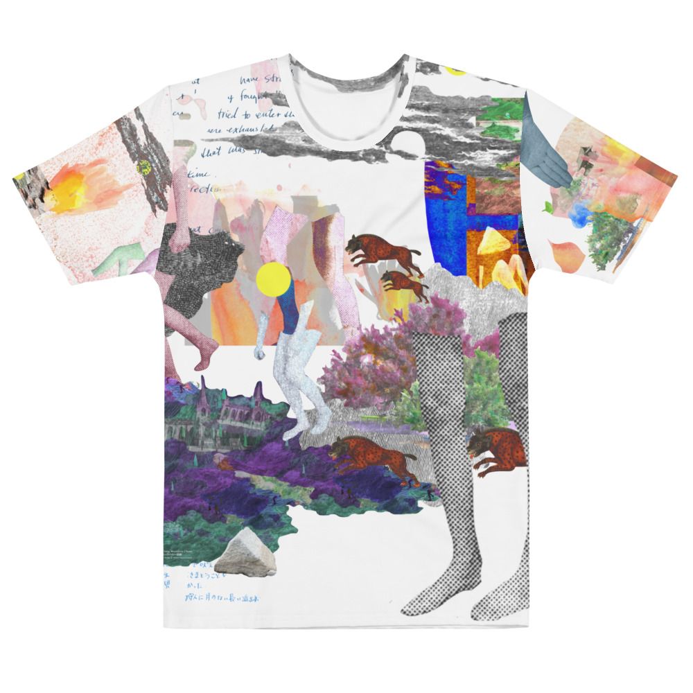 &#39;That Long Moonless Chase&#39; All-Over Print T-shirts / White