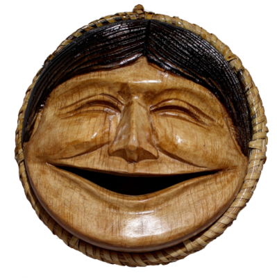 Helles Gesicht, heller Behälter