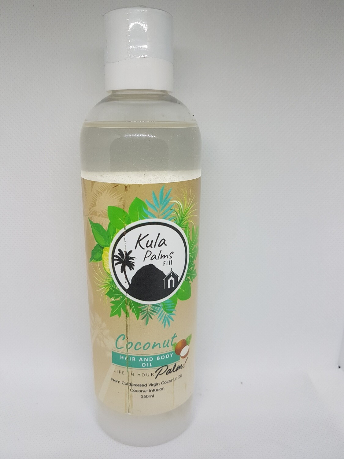 Coconut - Hair & Body Fragrant Oil 250ml - Infused Coconut Oil - Organic Skincare