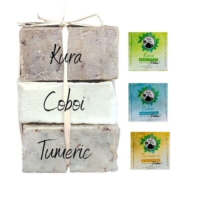 Herbal Coconut Soap Pack - Natural Herbal Infused Coconut Soap