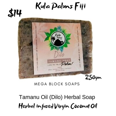 Tamanu (Dilo) Mega Soap Bar - Infused with Coconut Oil - Organic Skincare