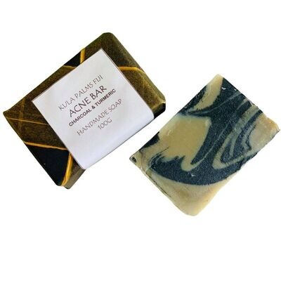 Acne Bar (Charcoal & Turmeric) Pure and Natural Coconut Soap